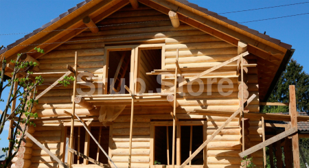Дом из рубленного бревна (2 этажа) 185 кв.м