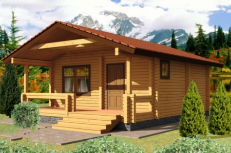 Баня из бруса 6,2х7,8 м (44 кв.м)