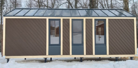 Хозблок - бытовка в стиле БарнХаус 3х7 м, 17 м. кв