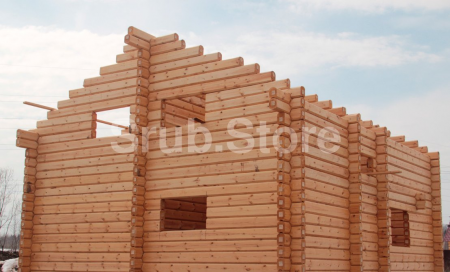 Дом из лафета (2 этажа) 150 кв.м