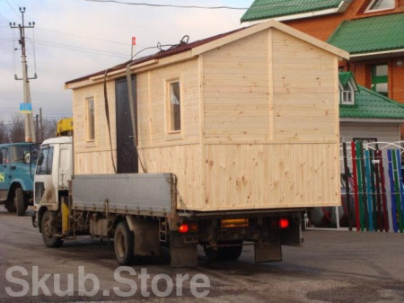 Бытовка с двумя комнатами (распашонка) 2,3x6 м, крыша - рубероид