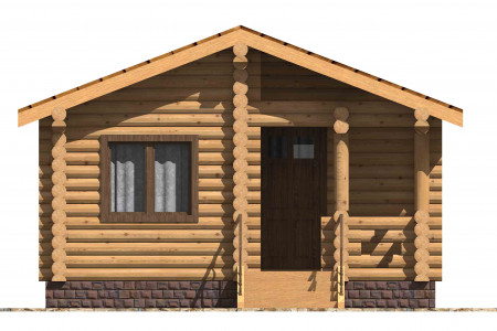 Сруб одноэтажного дома 30 м2