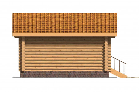 Сруб одноэтажного дома 30 м2