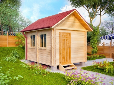 Баня из бруса 2x3 м (6 кв.м) под ключ