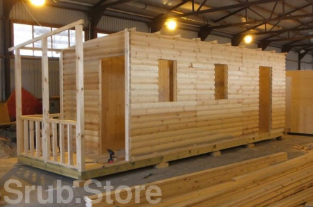 Бытовка (обшивка вагонка) 8,2х2,3 м