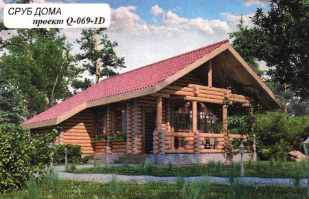 Сруб бани 69 кв.м