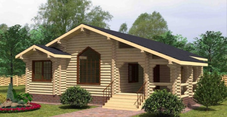 Сруб одноэтажного дома 142 м2