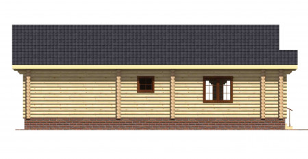 Сруб одноэтажного дома 142 м2