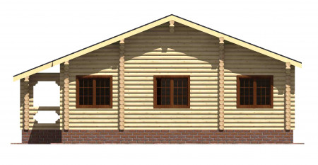 Сруб одноэтажного дома 142 м2