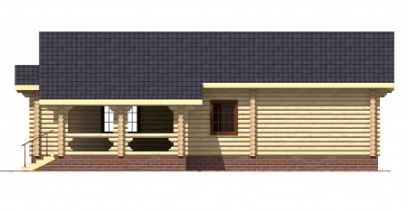 Сруб одноэтажного дома 142 м2