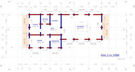 Дом из рубленного бревна (сосна) 545 кв.м
