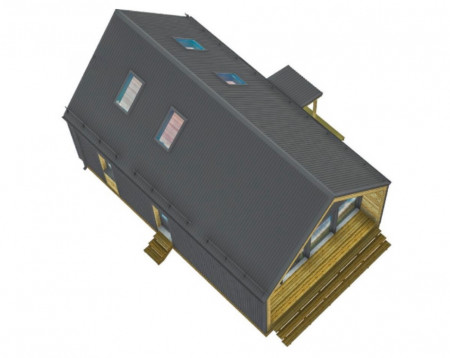 Барнхаус 1,5 этажа (второй свет) 6х10 м, 87 м2