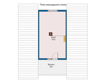 Сруб дома 50,6 м2