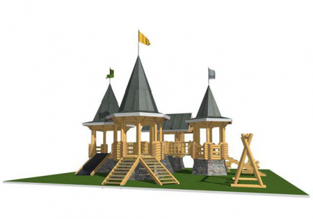 Сруб детского городка (сосна), 10х10 м, 100 кв.м