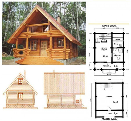Сруб бани 90 кв.м