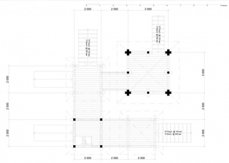 Сруб детского городка 100 кв. м, Усадьба (сосна)