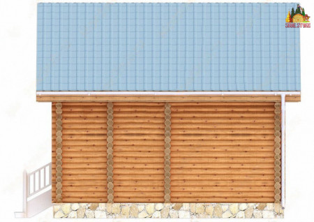 Сруб дома 5х7 м