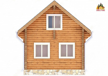 Сруб дома 5х7 м