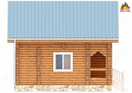 Сруб дома 5х7 м
