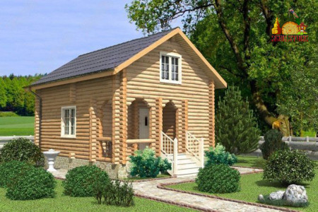 Сруб дома 5х7 м