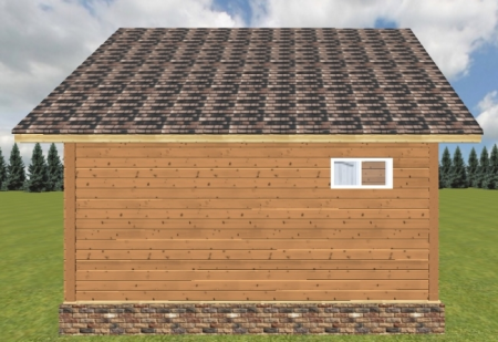 Баня из бруса 6x6 м (55,3 кв.м) с мансардой