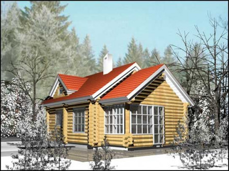 Сруб дома 62,2 м2