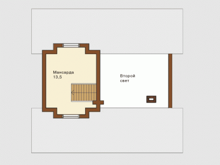 Сруб дома 62,2 м2