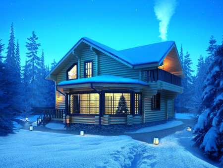 Сруб двухэтажного дома 178,61 м2