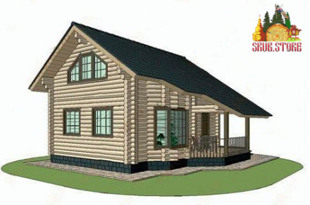 Сруб дома 7х7 м