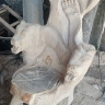 Кресло из бревна с подлокотниками - медведями
