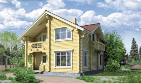 Сруб дома 151 м2