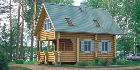 Сруб дома 64,4 м2