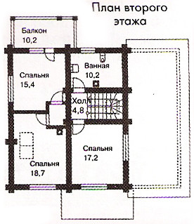 Сруб дома 153,1 м2