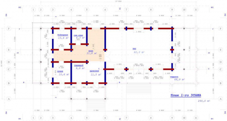 Двухэтажный дом из рубленного бревна с террасами (сосна) 506 кв.м