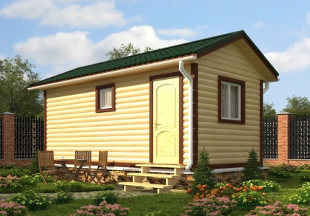 Баня из бруса 3x6 м (15,7 кв.м)