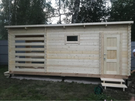 Хозблок с дровником "Ода", 12 м2