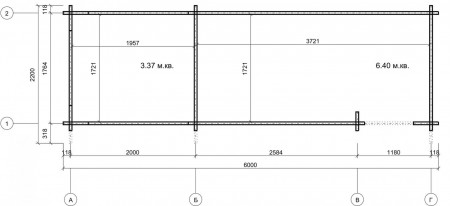 Хозблок с дровником "Ода", 12 м2