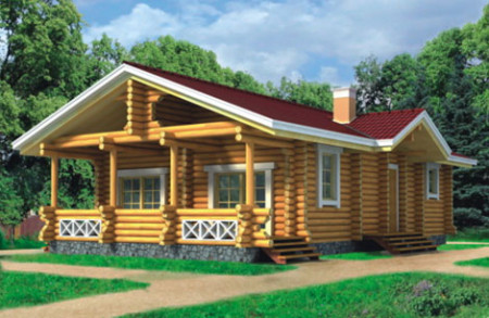 Сруб дома 69,4 м2