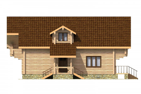 Сруб дома 8х11 м