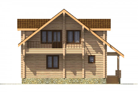 Сруб дома 8х11 м