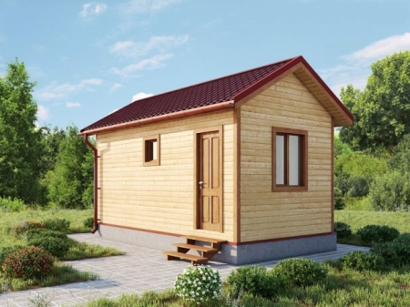 Баня из бруса 3x6 м (18 кв.м)