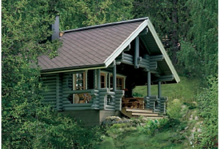 Сруб дома 70 м2 из рубленого сруба