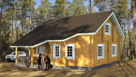 Сруб дома 160,1 м2