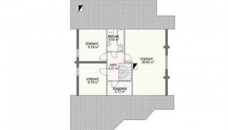 Сруб дома 160,1 м2