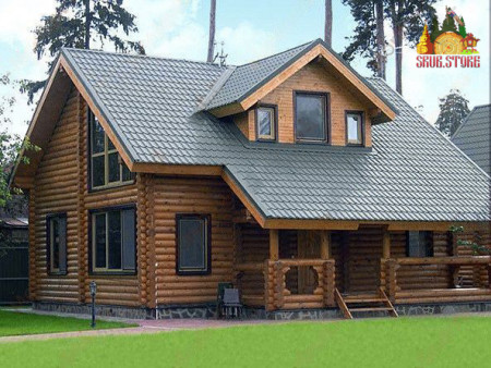 Сруб дома 10х10 м