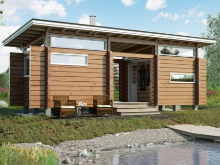 Баня из бруса 2,7x7,9 м (19,1 кв.м)