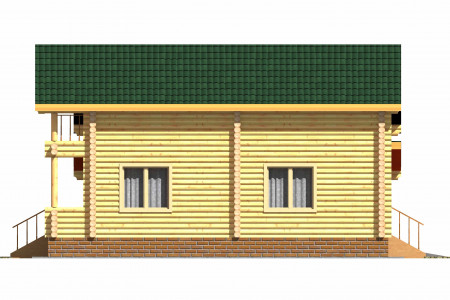 Сруб дома 10х14 м