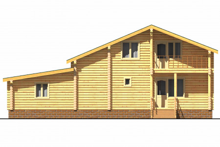 Сруб дома 10х14 м