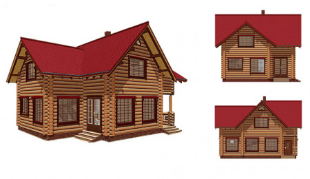 Сруб дома 164 м2