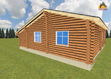 Сруб дома 12х12 м